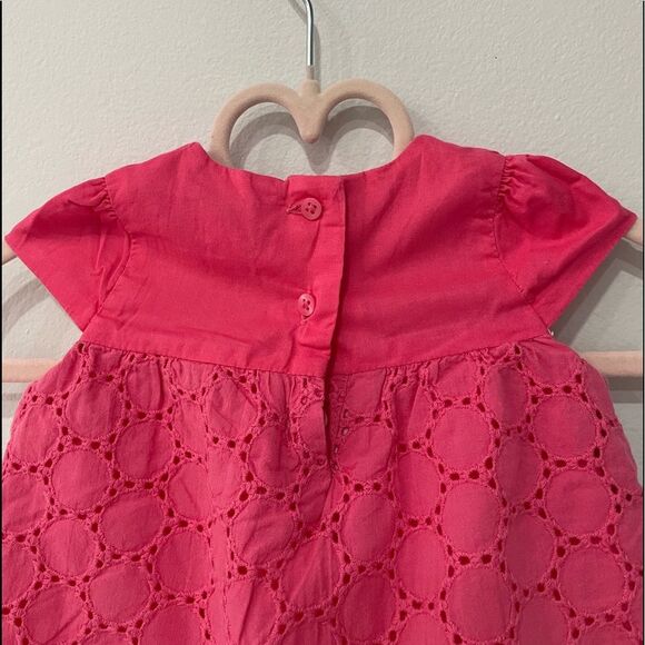 Janie and Jack Infant Pink Romper Dress Size 0-3 Months - Picture 3 of 7